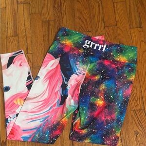 Grrrl Vibrant Galaxy Unicorn Leggings